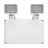 Ledvance LED Twin Spot Hvit 3W 450lm - 865 Daglys | IP65 - Nødlys 3 Timer