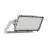 Ledvance LED Flomlys Max Radial 10 Aluminium Grå 600W 76800lm 10D - 830 Varm Hvit | IP66 - Symmetrisk