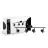 D'Lite Taklampe Trop Sandete Svart| Egnet Til 4x GU10