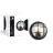 D'Lite Veggbelysning Ecco Svart Runde | IP54 - Egnet for 1x E27