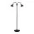 Nordlux Ray Gulvlampe Metall Svart | Egnet for 2x E14