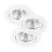 Fordelspakning 3x Nordlux Spot Fremont Metall Hvit 4.5W 345lm 36D - 827 Ekstra Varm Hvit | 85mm - IP23- Dimbar