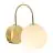 Nordlux Franca Veggbelysning Metall og Glass Messing | Egnet for E14