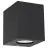 Nordlux Canto Kubi 2 Veggbelysning Aluminium og Glass Svart Up & Down - 10.6W 500lm - 830 Varm Hvit | IP44