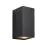 Nordlux Canto Maxi Kubi 2 Veggbelysning Aluminium og Glass Svart Up & Down | IP44 - Egnet for 2x GU10