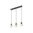 Nordlux Milford Mini 3-Rail Pendel Lampe Glass Svart | Egnet for 3x E14