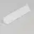 Topmet LED Profil CABI12 E slide - 1m - Complete set - Hvit