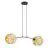Emibig Pendel Lampe Motif Stål Svart | Egnet for 2x E27 - Max 15W