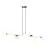 Emibig Pendel Lampe Gravity Stål Svart | Egnet for 8x E14 - Max 10W