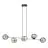 Emibig Pendel Lampe Gravity Stål Svart | Egnet for 6x E14 - Max 10W