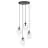 Emibig Pendel Lampe Astral Stål Svart | Egnet for 4x E14 - Max 10W