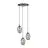 Emibig Pendel Lampe Astral Stål Svart | Egnet for 3x E14 - Max 10W