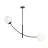 Emibig Taklampe Hunter Stål Svart | Egnet for 2x E14 - Max 10W