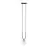 Emibig Pendel Lampe Glam Stål Svart | Egnet for 1x E14 - Max 10W
