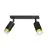 Emibig Taklampe Hiro Stål Svart | Egnet for 2x GU10 - Max 10W