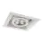 Noxion Innfelt Spot Trimless Pro 1x AR111 Vippbar Hvit | Utskjæring 164x164mm - G53 sokkel