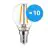 Fordelspakning 10x Noxion Lucent LED E14 Ball filament klar 4.5W 470lm - 827 ekstra varm hvit | erstatter 40W