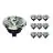 Fordelspakning 10x Noxion Lucent LED Spot GU10 AR111 15W 850lm 40D - 927 Ekstra Varm Hvit | Beste Fargegjengivelse - Dimbar - Erstatter 75W