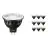 Fordelspakning 10x Philips Master LED Spot GU5.3 MR16 7.5W 485lm 36D - 927 ekstra varm hvit | beste fargegjengivelse - dimbar - erstatter 50W