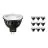 Fordelspakning 10x Philips Master LED Spot GU5.3 MR16 6.7W 410lm 10D - 927 ekstra varm hvit | beste fargegjengivelse - dimbar - erstatter 35W