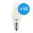 Fordelspakning 10x Philips Corepro LED Mignon E14 vridd Mignon filament klar 2W 250lm - 827 ekstra varm hvit | erstatter 25W