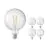 Fordelspakning 5x Calex Smart Tuya Wifi E27 Globe filament 7.5W 1055lm - 818-830 Innstillbar Hvit | dimbar - erstatter 75W 