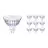 Fordelspakning 10x Philips Master LED Spot GU5.3 MR16 5.8W 345lm 36D - 922-927 Dim To Warm | Beste Fargegjengivelse - Dimbar - Erstatter 35W