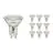 Fordelspakning 10x Noxion LED Spot GU10 PAR16 4.8W 450lm 36D - 827 Ekstra Varm Hvit | Erstatter 65W
