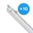 Fordelspakning 10x Philips LED Lyslister Vanntett CoreLine WT120C G2 42.9W 6000lm - 840 Kald Hvit | 150cm 