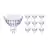Fordelspakning 10x Philips Master Value LED Spot GU5.3 MR16 5.8W 460lm 60D - 930 varm hvit | beste fargegjengivelse - dimbar - erstatter 35W