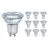 Fordelspakning 10x Ledvance Performance LED spot Reflektor GU10 PAR16 4.3W 350lm 120D - 827 ekstra varm hvit | erstatter 32W