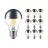 Fordelspakning 10x Philips Classic LED Pære E27 Pære mirror 7.2W 650lm 650lm - 827 ekstra varm hvit | dimbar - erstatter 60W