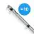 Fordelspakning 10x Noxion LED Lyslister Vanntett Poseidon V3.0 35-65W 4550-9100lm - 830-865 CCT | 150cm - Kabelgjennomføring (5x2.5mm2)