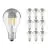 Fordelspakning 10x Ledvance  Classic LED E27 Pære Filament Mirror 6.5W 650lm - 827 Ekstra Varm Hvit | Erstatter 50W