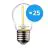 Fordelspakning 25x Noxion Lucent LED E27 Ball filament klar 1.4W 136LM - 827 ekstra varm hvit | erstatter 15W