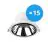 Fordelspakning 15x Noxion LED Downlight Apollo 20W 2300lm 60D - 830 Varm Hvit | 220mm - Utskjæring 200mm - Alu Reflektor - UGR 