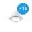 Fordelspakning 15x Noxion LED Downlight Apollo 9W 1100lm 60D - 840 Kald Hvit | 145mm - Utskjæring 120mm - UGR 