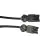 Noxion GST - Kompatibel Forlengelseskabel Svart - Male + Female - 1m - 3 pole 1,5mm2
