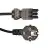 Noxion GST-Kompatibel Strømforsyningskabel - Female + Schuko Europlug - Svart 1.5m - 3 pole 0.75mm2