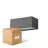 Fordelspakning 4x D'Lite Veggbelysning Bello Svart Up & Down 12W 850lm - 830 Varm Hvit| IP54
