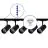 Bright Choice Komplet set 1-Fase Rail 2 Meter Svart | incl. 5x Spot + GU10 2700K 3W Dimbar + Endestykke, Strömkontakt og I-Koblingsstykke