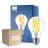Fordelspakning 10x Philips Master LED E27 Pære Filament Klar 10.5W 1521lm - 922-927 Dim To Warm | Beste Fargegjengivelse - Dimbar - Erstatter 100W