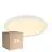 Fordelspakning 3x Nordlux LED vegg - taklampe Oja 29 18W 827 1700lm Hvit IP20 | 3-trinn dimbar - ekstra varm hvit