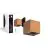 D'Lite Veggbelysning Elingen Bronze Up & Down 4.9W 480lm - 830 warm Hvit | IP54