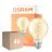 Fordelspakning 4x Osram Vintage 1906 LED E27 Globe Filament Twist Gull 8W 806lm - 922 Ekstra Varm Hvit | Beste Fargegjengivelse - Dimbar - Erstatter 60W