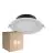 Fordelspakning 6x Noxion LED Downlight Hera Flat Innfelt Hvit 15W 1500lm 80D - 827-830-840 CCT | 168mm - Utskjæring 144mm