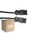 Fordelspakning 50x Noxion GST - Kompatibel Forlengelseskabel Svart - Male + Female - 2m - 3 pole 1,5mm2