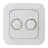 EcoDim Dimmerknapp DUO Busch-Jaeger Reflex incl. Rotary Deksel Tallerken