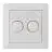 EcoDim Dimmerknapp DUO GIRA/JUNG/Merten incl. Rotary Deksel Tallerken
