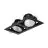Philips LED Spot Greenspace Accent Gridlight Aluminium Svart 46W 2700lm 36D - 930 Varm Hvit | 154mm - IP20 - Beste Fargegjengivelse - Dali Dimbar